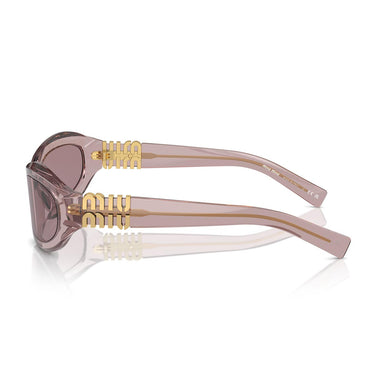 Miu Miu Occhiali da Sole MU14ZS 12W20I Viola Trasparente/Viola Chiaro Donna 2