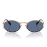 Miu Miu Sonnenbrille MU52Y ZVF1V1 Gold/Dunkelblau Damen