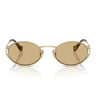 Miu Miu Occhiali da Sole MU52Y ZVN10R Oro/Giallo Donna