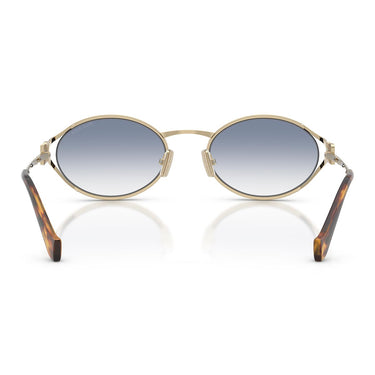 Miu Miu Occhiali da Sole MU52Y ZVN80O Oro Pallido/Trasparente Sfumato Azzurro Donna 3