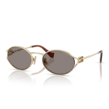 Miu Miu Occhiali da Sole MU52Y ZVN80Q Oro Pallido/Grigio Scuro Donna 2