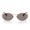 Miu Miu Sonnenbrille MU52Y ZVN80Q Blassgold/Dunkelgrau Damen
