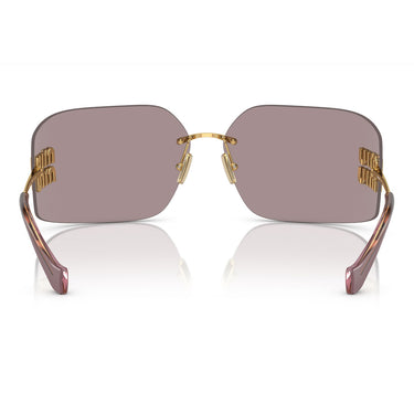 Miu Miu Occhiali da Sole MU54YS 5AK06I Oro/Marrone Donna 3