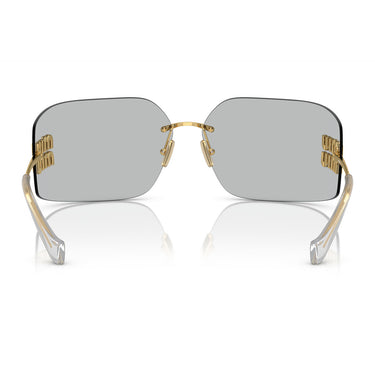 Miu Miu Occhiali da Sole MU54YS 5AK30B Oro-Grigio Chiaro Donna 3