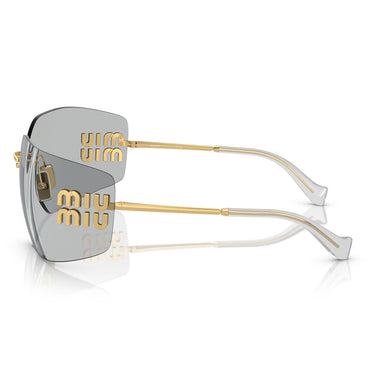 Miu Miu Occhiali da Sole MU54YS 5AK30B Oro-Grigio Chiaro Donna 2