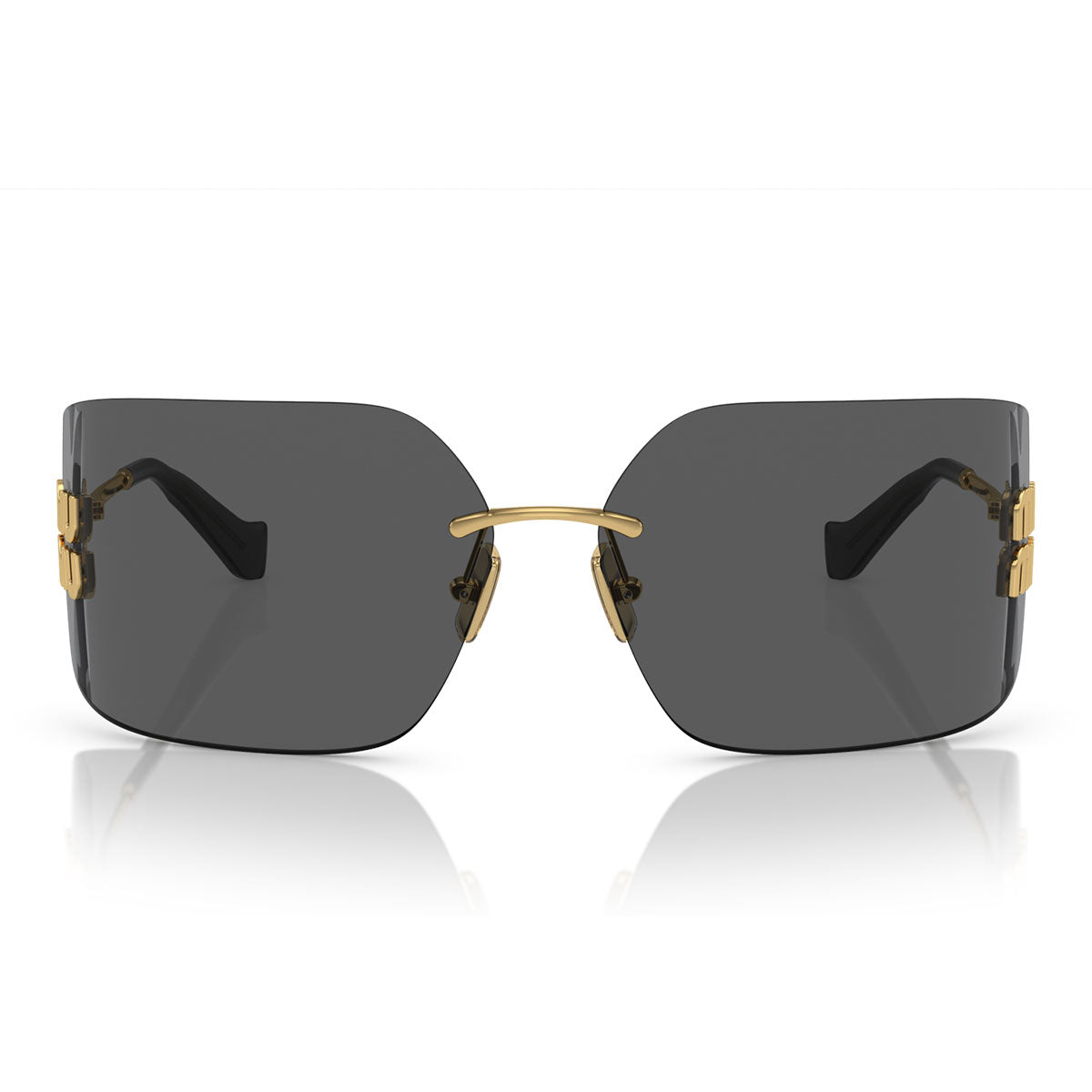 Miu Miu Sunglasses MU54YS 5AK5S0 Gold/Dark Grey Women 