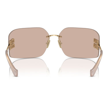 Miu Miu Occhiali da Sole MU54YS ZVN20F Oro-Rosa Specchiato Donna 3