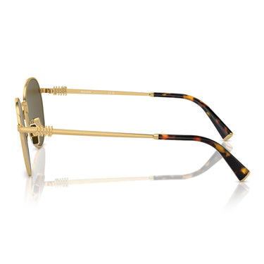 Miu Miu Occhiali da Sole MU55ZS 5AK09Z Oro-Marrone Scuro Donna 2