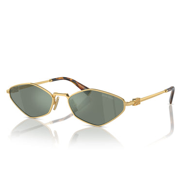 Miu Miu Sonnenbrille MU56ZS 5AK04M Gold/Grün Silber Spiegel Damen 1