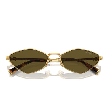Miu Miu Occhiali da Sole MU56ZS 5AK09Z Oro/Marrone Donna 4