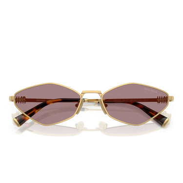 Miu Miu Occhiali da Sole MU56ZS 5AK20I Oro/Marrone Sfumato Donna 4