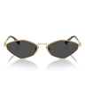 Miu Miu Okulary Przeciwsłoneczne MU56ZS ZVN5S0 Złoto-Szary Gradient Damskie