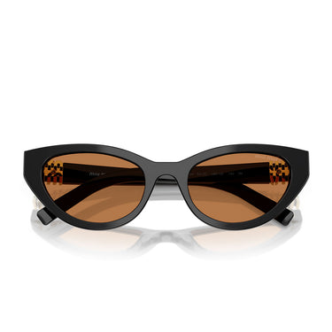 Miu Miu Occhiali da Sole MUA04S 16K10I Nero/Marrone Donna 5