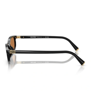 Miu Miu Lunettes de Soleil MUA06S 16K10I Noir/Marron Femme 3