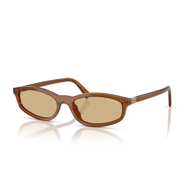 Miu Miu Occhiali da Sole MUA06S 22I10R Ambra Opalino/Giallo Donna 1
