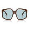 Miu Miu Sunglasses MUA07S 24D20R Chocolate/Blue Women