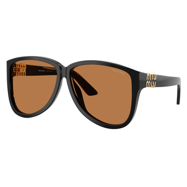 Miu Miu Okulary Przeciwsłoneczne MUA08S 16K90Q Czarny/Brązowy Damskie 2