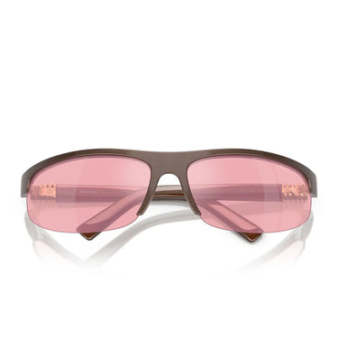 Miu Miu Okulary Przeciwsłoneczne MUA02S 14Y70J Cacao Metallizzato/Rosa Specchiato Damskie 5