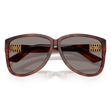 Miu Miu Okulary Przeciwsłoneczne MUA08S 26E80Q Tabacco Striato/Grigio Scuro Damskie 5