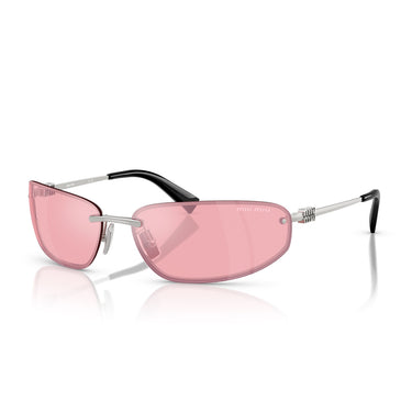 Miu Miu Occhiali da Sole MUA50S 1BC70J Argento/Rosa Specchiato Donna 2