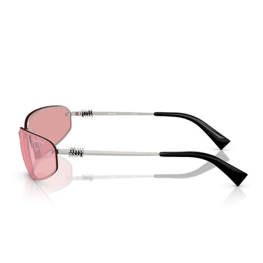 Miu Miu Occhiali da Sole MUA50S 1BC70J Argento/Rosa Specchiato Donna 3
