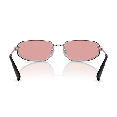 Miu Miu Occhiali da Sole MUA50S 1BC70J Argento/Rosa Specchiato Donna 4