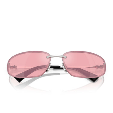 Miu Miu Occhiali da Sole MUA50S 1BC70J Argento/Rosa Specchiato Donna 5