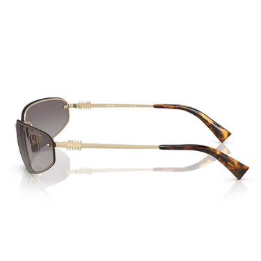 Miu Miu Occhiali da Sole MUA50S ZVN30C Oro Pallido/Blu Sfumato Argento Donna 2