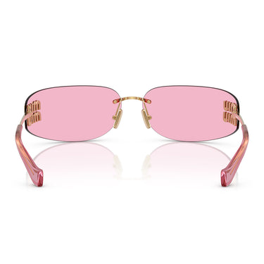 Miu Miu Occhiali da Sole MUA51S 5AK90Y Oro/Infrarosso Rosa Donna 3