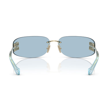 Miu Miu Occhiali da Sole MUA51S ZVN10P Oro/Azzurro Donna