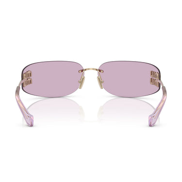 Miu Miu Occhiali da Sole MUA51S ZVN90O Oro/Rosa Donna 4