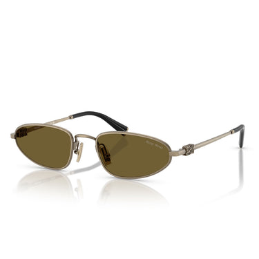 Miu Miu Occhiali da Sole MUA52S 26C09Z Oro/Marrone Scuro Donna 2