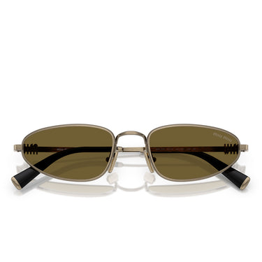 Miu Miu Occhiali da Sole MUA52S 26C09Z Oro/Marrone Scuro Donna 5