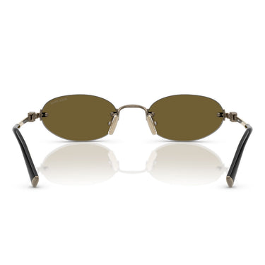 Miu Miu Occhiali da Sole MUA54S 26C09Z Oro Marrone Scuro Donna 3