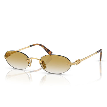 Miu Miu Occhiali da Sole MUA54S 5AK21D Oro Marrone Sfumato Donna 2