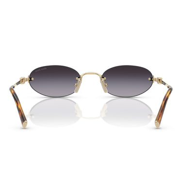 Miu Miu Occhiali da Sole MUA54S ZVN5D1 Oro Pallido/Grigio Sfumato Donna 4