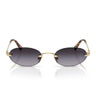 Miu Miu Sonnenbrille MUA54S ZVN5D1 Blassgold/Grau Verlauf Damen