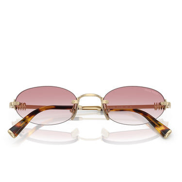 Miu Miu Occhiali da Sole MUA54S ZVN70O Oro/Rosa Sfumato Donna 5