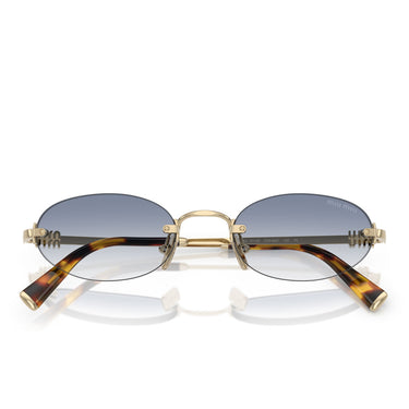 Miu Miu Occhiali da Sole MUA54S ZVN80O Oro/Azzurro Sfumato Donna