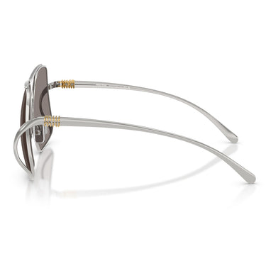 Miu Miu Lunettes de Soleil MUA55S 1BC80Q Argent/Gris Foncé Femme 2