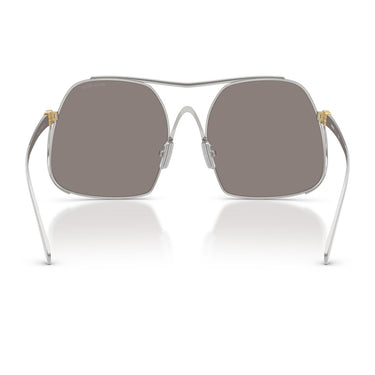 Miu Miu Lunettes de Soleil MUA55S 1BC80Q Argent/Gris Foncé Femme 3