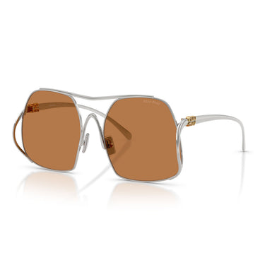 Miu Miu Lunettes de Soleil MUA55S 1BC90Q Argent/Marron Femme