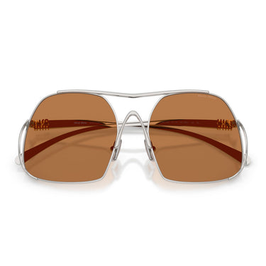 Miu Miu Lunettes de Soleil MUA55S 1BC90Q Argent/Marron Femme