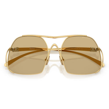 Miu Miu Lunettes de Soleil MUA55S 5AK10R Or/Jaune Femme 4