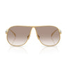 Miu Miu Occhiali da Sole MUA56S 5AK90L Oro Trasparente Sfumato Marrone Donna