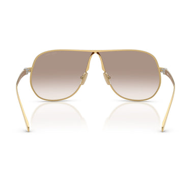 Miu Miu Occhiali da Sole MUA56S 5AK90L Oro Trasparente Sfumato Marrone Donna 4