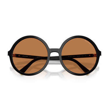 Miu Miu Lunettes de Soleil MUB02S 16K90Q Noir Marron Femme 5