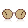 Miu Miu Occhiali da Sole MUB02S 26E10R Tabacco Striato Giallo Donna 
