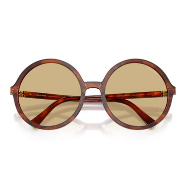 Miu Miu Lunettes de Soleil MUB02S 26E10R Tabacco Striato Giallo Femme 5