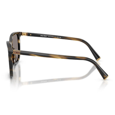Miu Miu Occhiali da Sole MUB03S 25E80Q Striped Loden/Grigio Scuro Donna 3